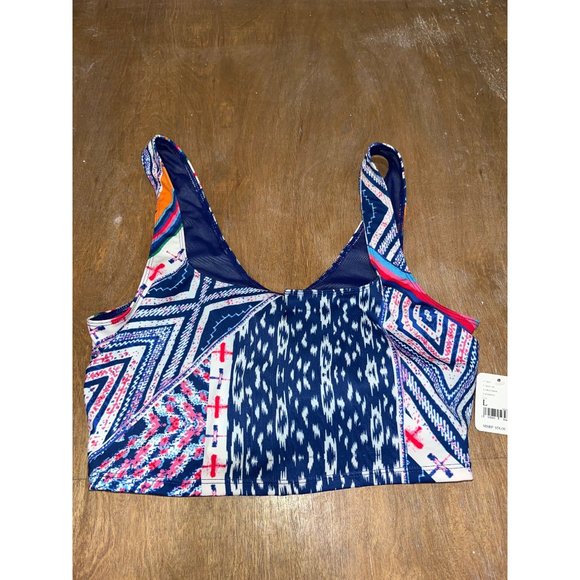 Free People Women's Sports Bra Top Size Large Training Gym NWT‎ Blue - Picture 4 of 7